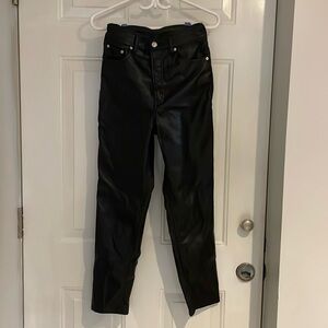 H&M Leather Pants size 4